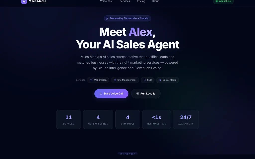 AI sales agent: voice sales agent prototype