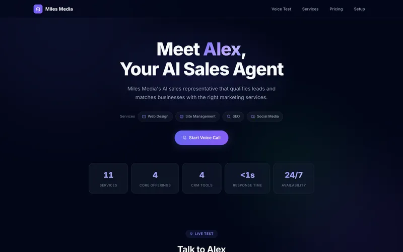 AI Sales Agent: voice sales agent prototype