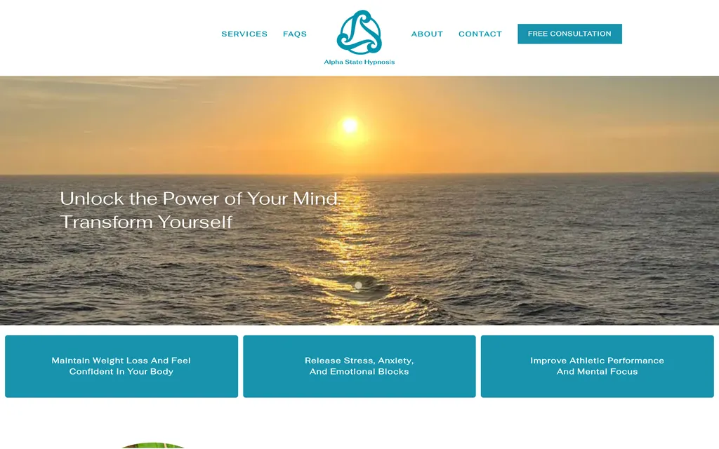 Alpha State Hypnosis: hypnosis practice website