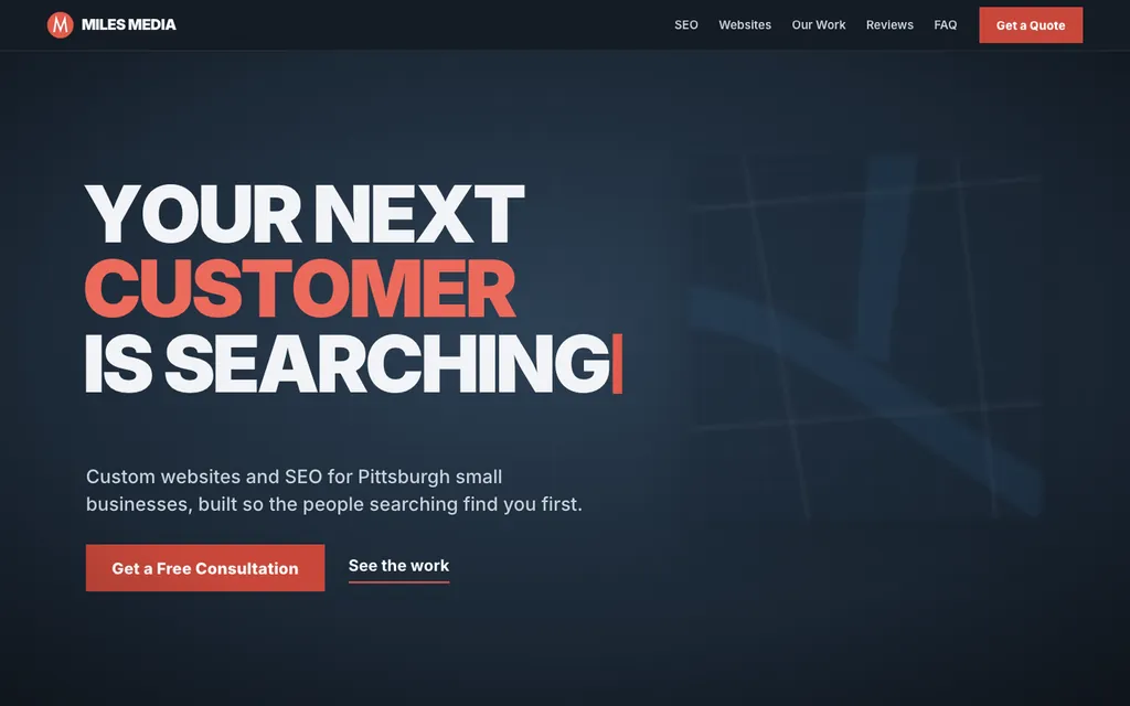 Cinematic homepage concepts, another view