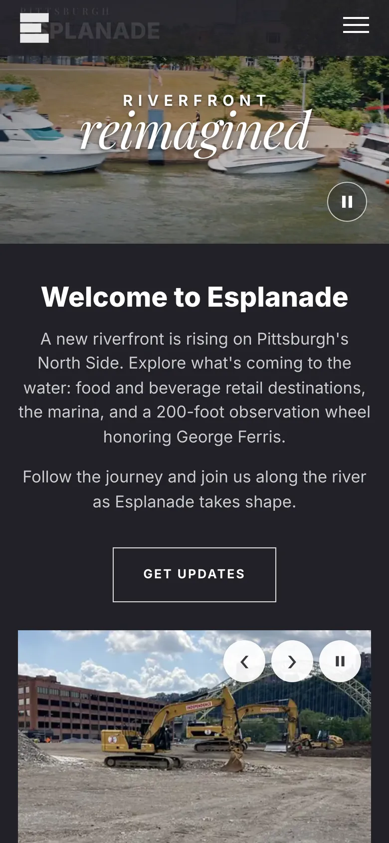 Esplanade on a phone