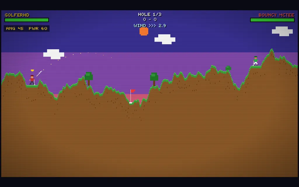 Golf Wars: retro artillery golf game