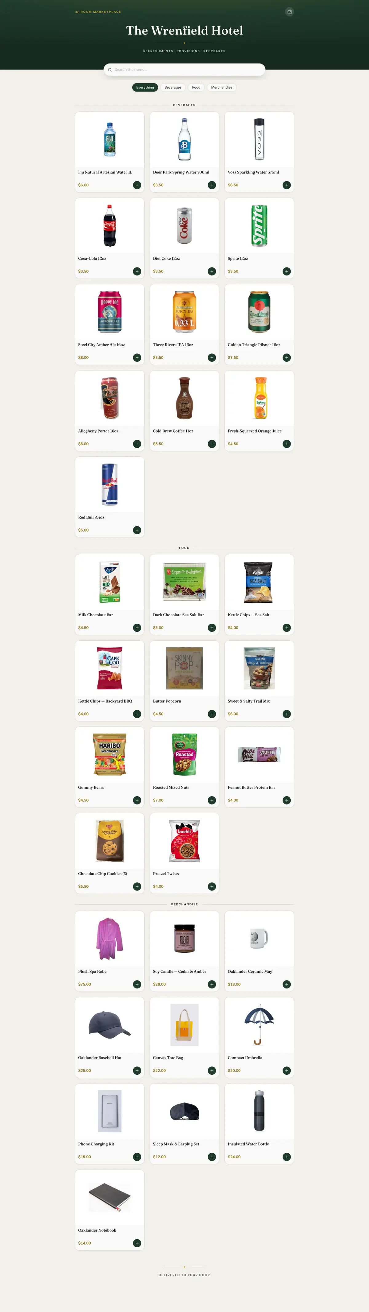 Full page of GuestMarket platform