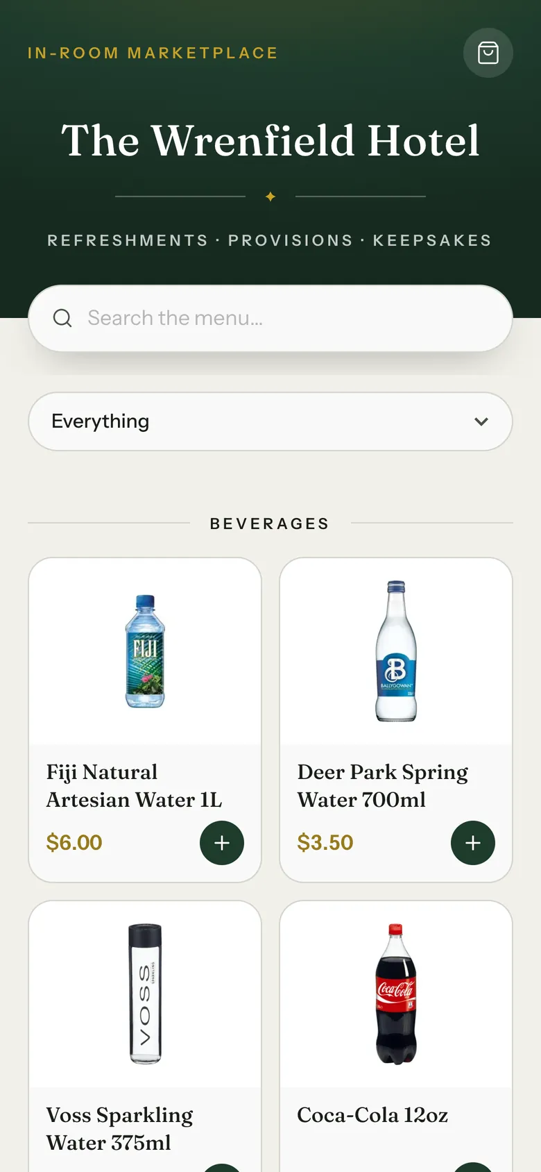 GuestMarket platform on a phone