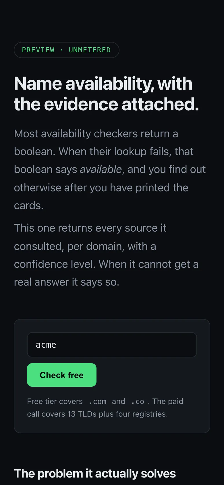 NameProof on a phone