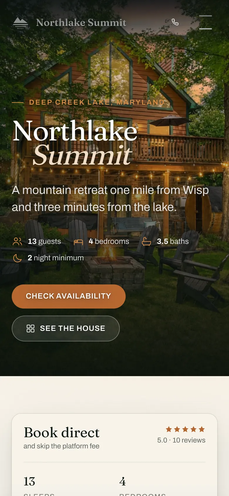 Northlake Summit on a phone