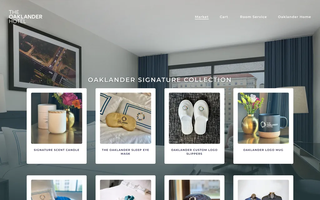 Oaklander Marketplace: hotel online store
