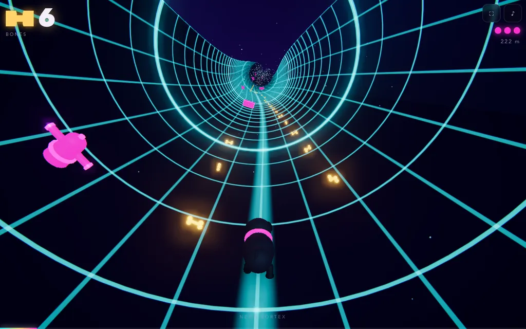 Pam the Pug (Vortex Runner): 3d tunnel runner