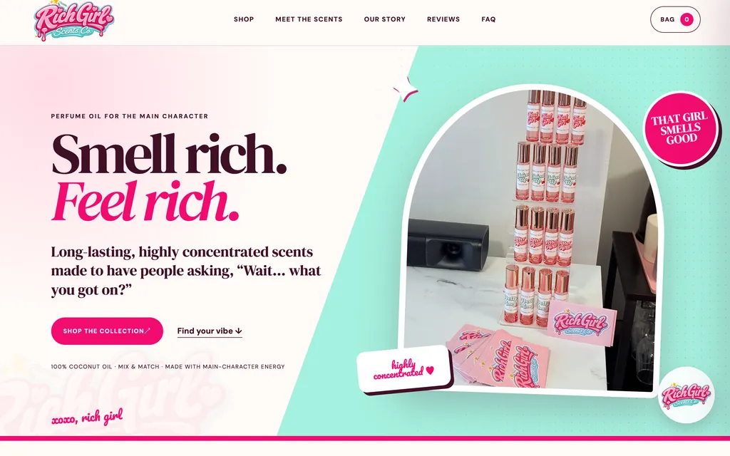 Rich Girl Scents Co.: online store