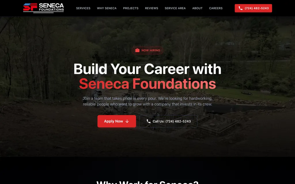 Seneca Foundations, another view