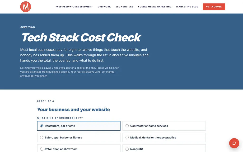 Tech Stack Cost Check: free diagnostic tool