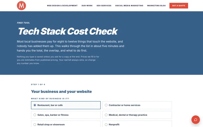 Tech Stack Cost Check: free software cost calculator