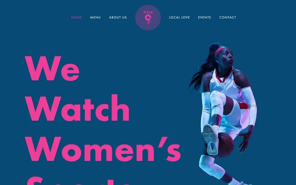 Title 9 Sports Bar: sports bar website